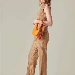 Anine Bing plisse set (rondi top and Billie pants)